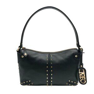 Michael Kors Black Leather Studded Astor Pouchette